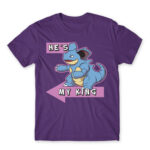 He’s My King! Dark Purple Men's T-shirt for Anime, Pokemon
