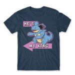 He’s My King! Denim Men's Tee for Anime, Pokemon