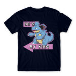 He’s My King! Navy Men's T-shirt for Anime, Pokemon