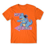 He’s My King! Orange Men's T-shirt for Anime, Pokemon