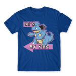 He’s My King! Royal Blue Men's T-shirt for Anime, Pokemon
