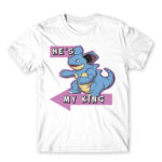 He’s My King! White Men's T-shirt for Anime, Pokemon