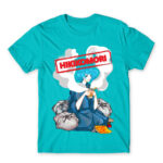 Hikikomori Alert! Atoll Blue Men's T-shirt for Anime, Original Character
