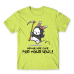 Hippity Hoppity your soul is my property Apple Green Men's T-shirt for Cute Badass, Funny