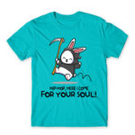 Hippity Hoppity your soul is my property Atoll Blue Men's T-shirt for Cute Badass, Funny