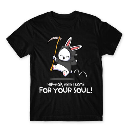 Hippity Hoppity your soul is my property Black Men's Tee for Cute Badass, Funny