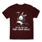 Hippity Hoppity your soul is my property Burgundy Men's T-shirt for Cute Badass, Funny