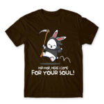 Hippity Hoppity your soul is my property Chocolate Men's T-shirt for Cute Badass, Funny