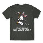 Hippity Hoppity your soul is my property Dark Grey Men's T-shirt for Cute Badass, Funny