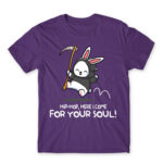 Hippity Hoppity your soul is my property Dark Purple Men's Tee for Cute Badass, Funny