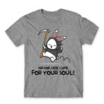 Hippity Hoppity your soul is my property Grey Melange Men's T-shirt for Cute Badass, Funny
