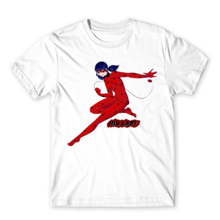 His Lady – Miraculous Ladybug White Men's Tee for Anime, Miraculous Ladybug