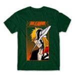 Hollow Ichigo Horn Mask Bottle Green Men's Tee for Anime, Bleach