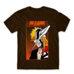 Hollow Ichigo Horn Mask Chocolate Men's Tee for Anime, Bleach