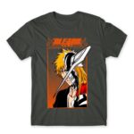 Hollow Ichigo Horn Mask Dark Grey Men's Tee for Anime, Bleach