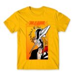 Hollow Ichigo Horn Mask Gold Men's Tee for Anime, Bleach