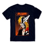Hollow Ichigo Horn Mask Navy Men's Tee for Anime, Bleach