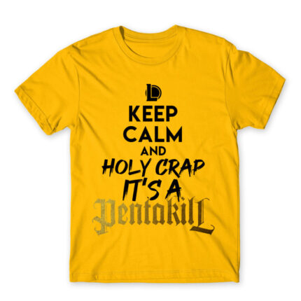 Holy crap, it’s a pentakill! Gold Men's T-shirt for Gaming, League Of Legends