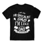 HR specialist Dad Black Men's T-shirt for Human Resources, Work