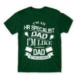 HR specialist Dad Bottle Green Men's Tee for Human Resources, Work