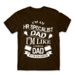 HR specialist Dad Chocolate Men's Tee for Human Resources, Work