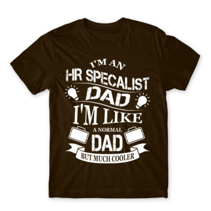 HR specialist Dad Chocolate Men's Tee for Human Resources, Work