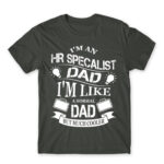 HR specialist Dad Dark Grey Men's Tee for Human Resources, Work