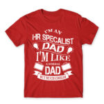 HR specialist Dad Red Men's Tee for Human Resources, Work