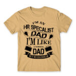 HR specialist Dad Sand Men's Tee for Human Resources, Work