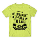 HR specialist mom Apple Green Men's Tee for Human Resources, Work