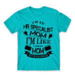 HR specialist mom Atoll Blue Men's Tee for Human Resources, Work