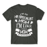 HR specialist mom Dark Grey Men's T-shirt for Human Resources, Work