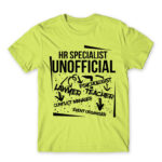 HR the unofficial lawyer… Apple Green Men's Tee for Human Resources, Work