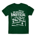 HR the unofficial lawyer… Bottle Green Men's Tee for Human Resources, Work