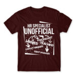 HR the unofficial lawyer… Burgundy Men's Tee for Human Resources, Work