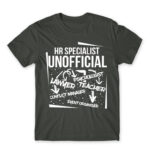 HR the unofficial lawyer… Dark Grey Men's T-shirt for Human Resources, Work