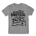 HR the unofficial lawyer… Grey Melange Men's T-shirt for Human Resources, Work