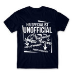 HR the unofficial lawyer… Navy Men's T-shirt for Human Resources, Work