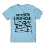 HR the unofficial lawyer… Sky Blue Men's Tee for Human Resources, Work
