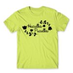 Huculka Puculka – Floral Apple Green Men's T-shirt for Funny, Meme
