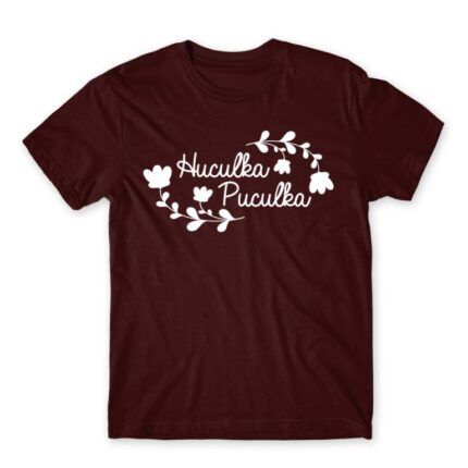 Huculka Puculka – Floral Burgundy Men's Tee for Funny, Meme