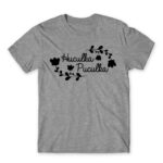 Huculka Puculka – Floral Grey Melange Men's Tee for Funny, Meme