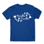 Huculka Puculka – Floral Royal Blue Men's T-shirt for Funny, Meme