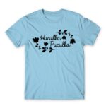 Huculka Puculka – Floral Sky Blue Men's Tee for Funny, Meme