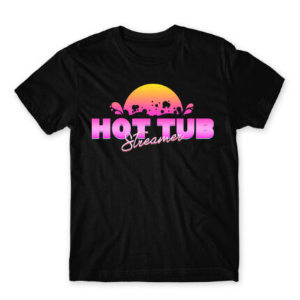 Hut Tub Streamer Black Men's T-shirt for Streamer, Work