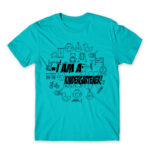 I am a kindergartener! Atoll Blue Men's T-shirt for Kindergartner, Work