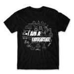 I am a kindergartener! Black Men's T-shirt for Kindergartner, Work