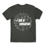 I am a kindergartener! Dark Grey Men's Tee for Kindergartner, Work