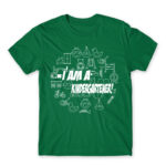 I am a kindergartener! Kelly Green Men's T-shirt for Kindergartner, Work