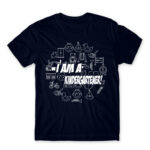 I am a kindergartener! Navy Men's Tee for Kindergartner, Work